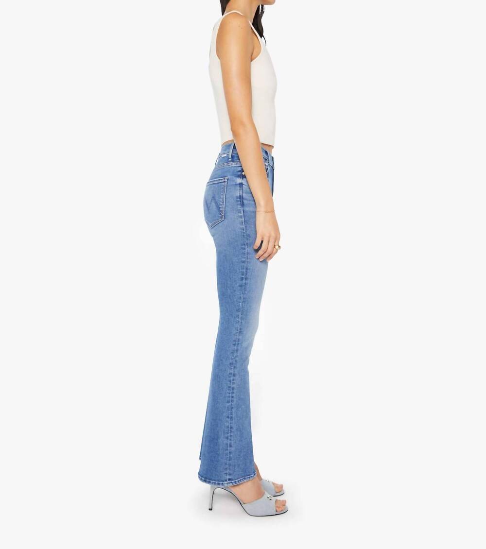 NEW MOTHER high waisted weekender skimp jeans in swing & a miss - Picture 4 of 7